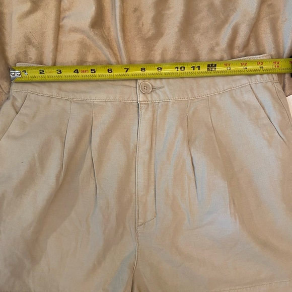 NWT Joie Women’s Cotton-Linen Pleated Short Rainy Day Size M - Picture 6 of 10